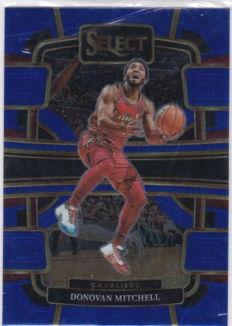 2023-24 Panini Select Blue Donovan Mitchell Cleveland Cavaliers basketball card