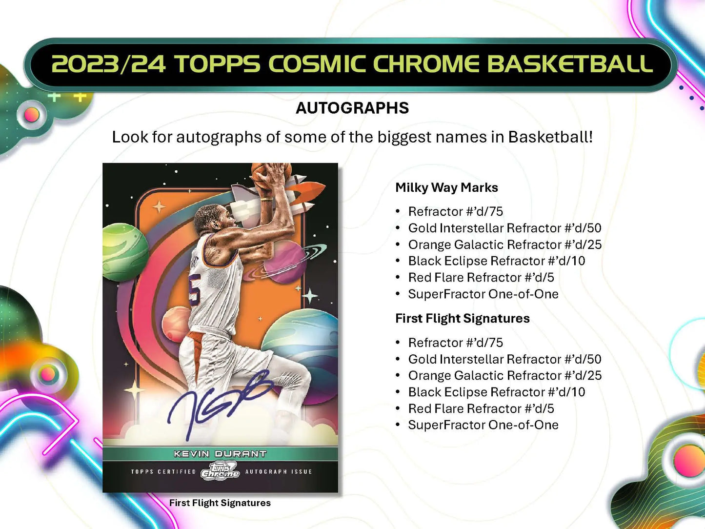 2023-24 Topps Cosmic Chrome Basketball Hobby Box - Sports Cards - Basketball Sealed