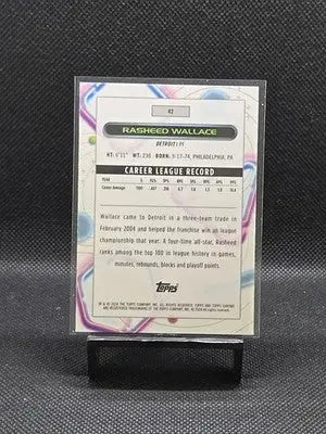 2023-24 Topps Cosmic Chrome - Rasheed Wallace #42 Pink Galaxy Refractor