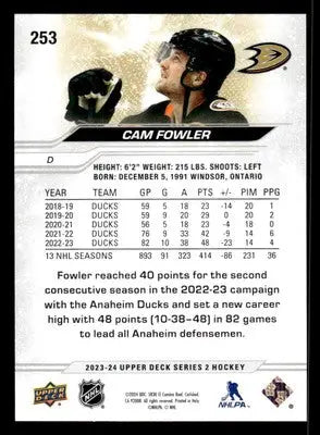 2023-24 Upper Deck #253 Cam Fowler - Hockey Card Single