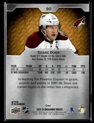2023-24 Upper Deck Engrained #90 Shane Doan #/299 - Hockey Card Single