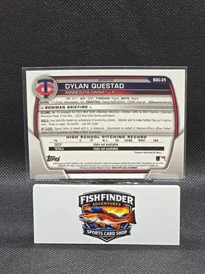 2023 Bowman Draft - Chrome Dylan Questad #BDC-25 Refractor (RC) - Baseball Card Single
