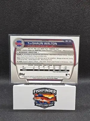 2023 Bowman Draft - Chrome TayShaun Walton #BDC-183 Refractor (RC) - Baseball Card Single
