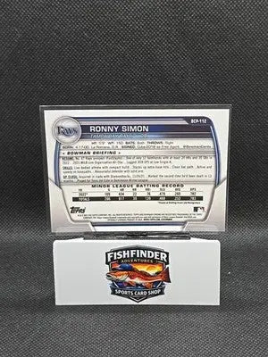 2023 Bowman Sapphire Edition - Chrome Prospects Ronny Simon #BCP-112 (RC) - Baseball Card Single