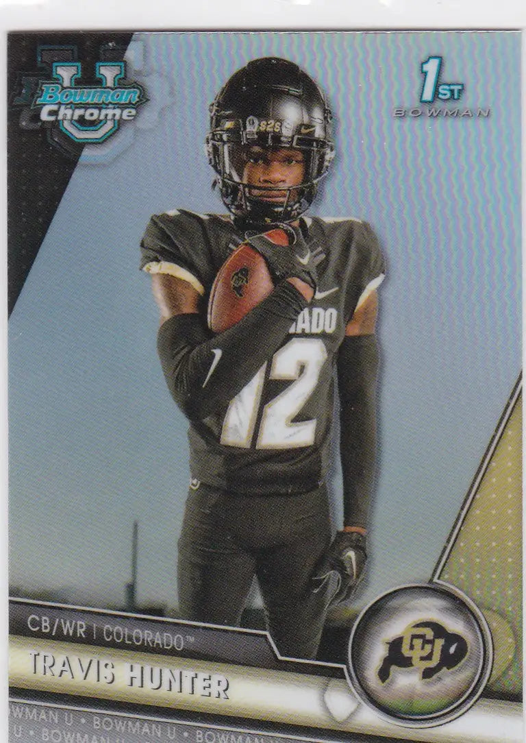 2023 Bowman University Chrome #36 Travis Hunter RC Refractor Colorado - Football Card Single