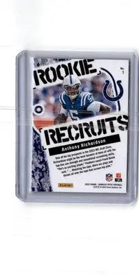 2023 Donruss Optic #1 Anthony Richardson Rookie Recruits - Football Card Single