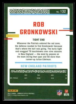 2023 Donruss Optic #132 Rob Gronkowski - Football Card Single