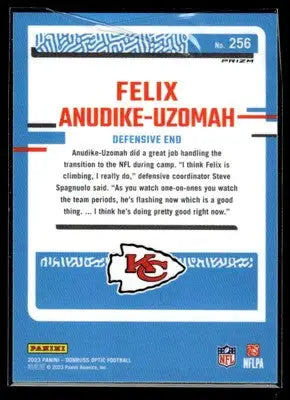 2023 Donruss Optic #256 Felix Anudike-Uzomah Blue Scope - Football Card Single
