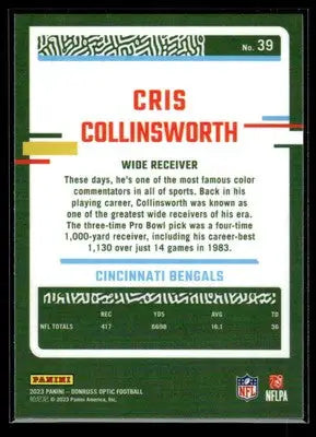 2023 Donruss Optic #39 Cris Collinsworth - Football Card Single