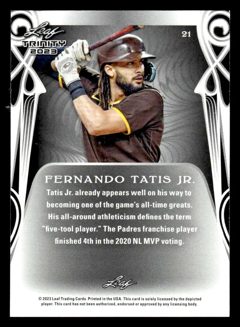 2023 Leaf Trinity #21 Fernando Tatis Jr. - Baseball Card Single