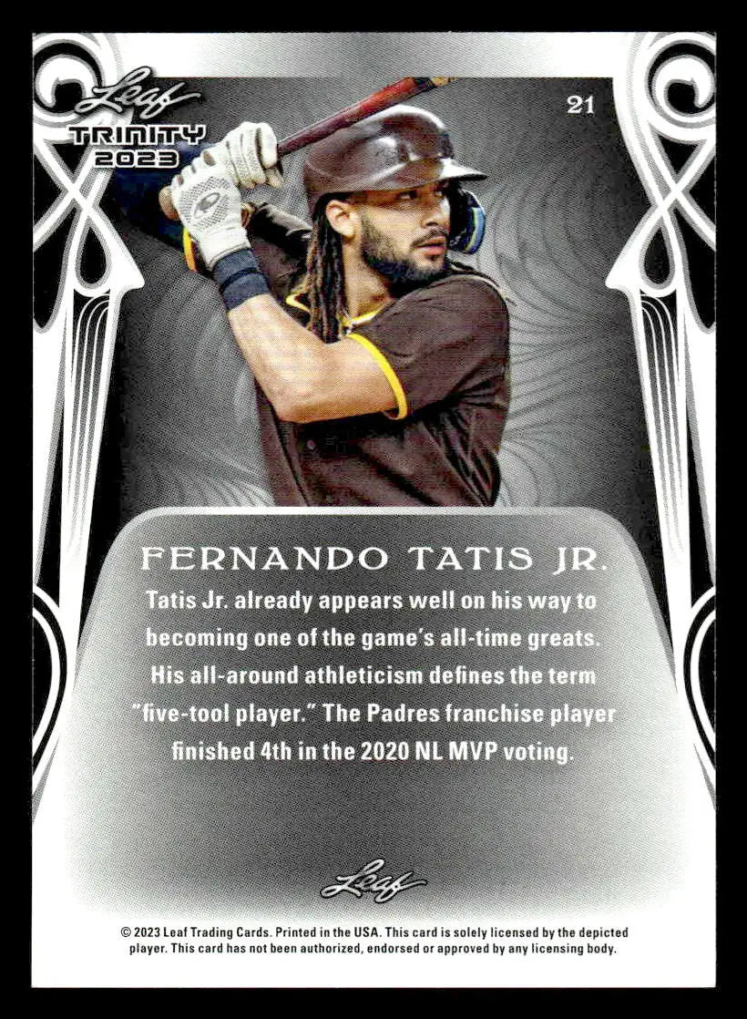 2023 Leaf Trinity #21 Fernando Tatis Jr. - Baseball Card Single