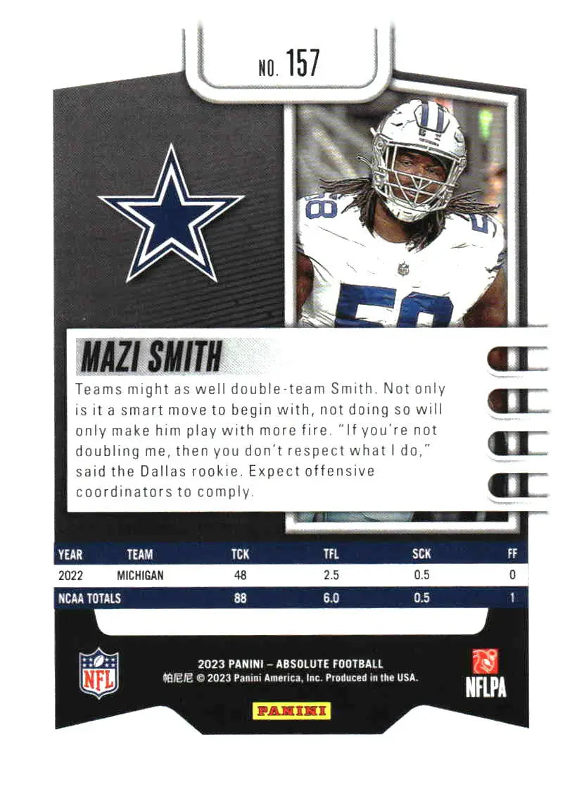 2023 Panini Absolute #157 Mazi Smith Retail - Football Card Single