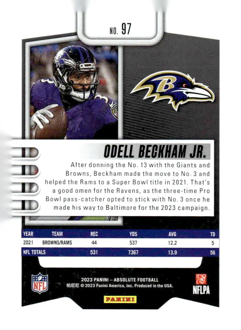 2023 Panini Absolute #97 Odell Beckham Jr. Retail - Football Card Single