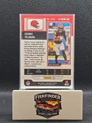 2023 Panini Contenders - Rookie Ticket Swatches Cedric Tillman #TS3V Variations - Football Card Single