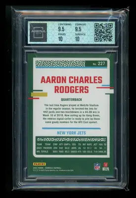 2023 Panini Donruss Aaron Rodgers #227 Variation Football Arena Club 10 - Football Card Single