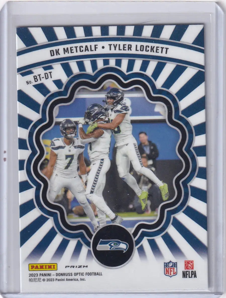 2023 Panini Donruss Optic Prizm #BT-DT DK Metcalf - Seattle Seahawks - Football Card Single