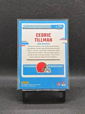 2023 Panini Donruss Optic - Rated Rookie Cedric Tillman #224 Purple Shock Prizm