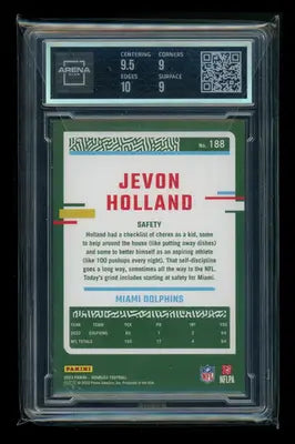 2023 Panini Donruss Press Proof Gold Jevon Holland #188 49/50 AC 9.5 - Football Card Single