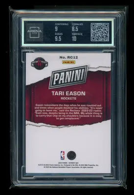 2023 Panini Father’s Day Rookies Red Tari Eason #RC12 68/99 RC Arena Club 9 - Basketball Card Single
