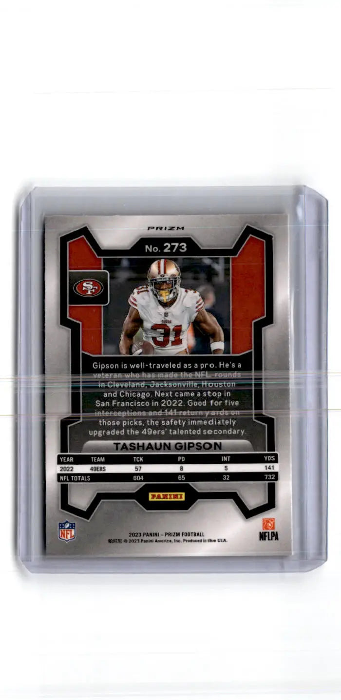 2023 Panini Prizm #273 Tashaun Gipson Disco - Football Card Single