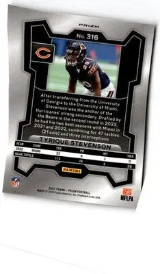 2023 Panini Prizm #316 Tyrique Stevenson Lazer - Football Card Single