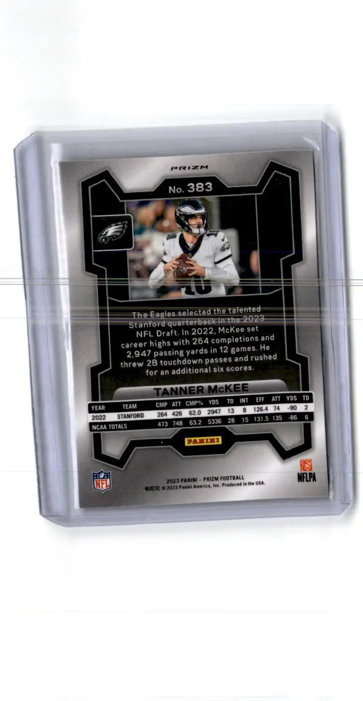 2023 Panini Prizm #383 Tanner McKee Red White and Blue - Football Card Single