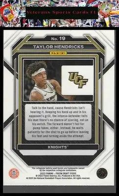 2023 Panini Prizm Draft Picks #19 Taylor Hendricks - Basketball Card Single