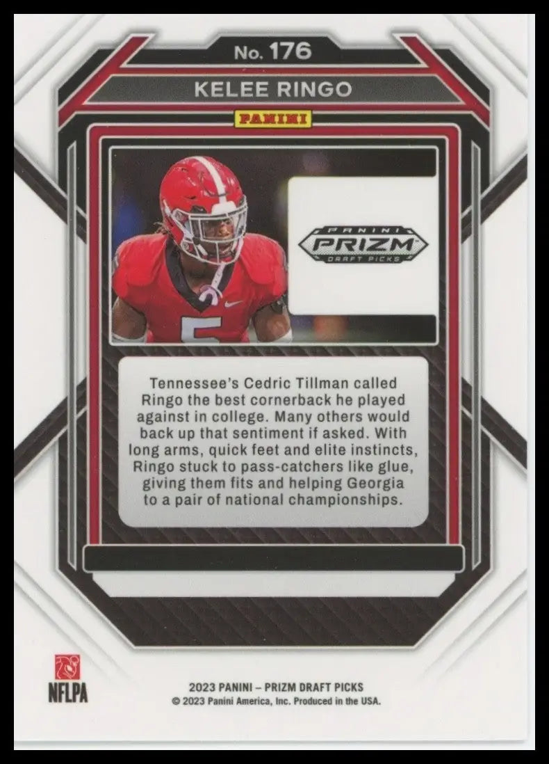 2023 Panini Prizm Draft Picks - Kelee Ringo #176 (RC) - Football Card Single