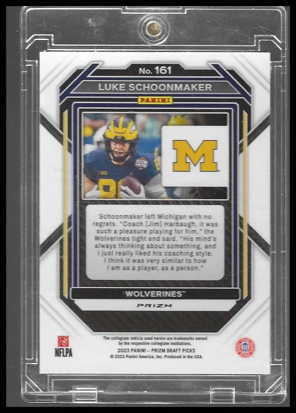 2023 Panini Prizm Luke Schoonmaker Snakeskin SSP Prizm Rookie #161 RC Case Hit - Football Card Single