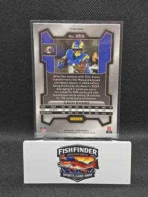 2023 Panini Prizm - Rookies Zach Evans #359 Disco Prizm (RC) - Football Card Single