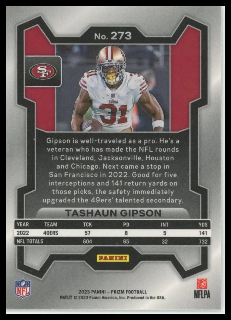 2023 Panini Prizm - Tashaun Gipson #273