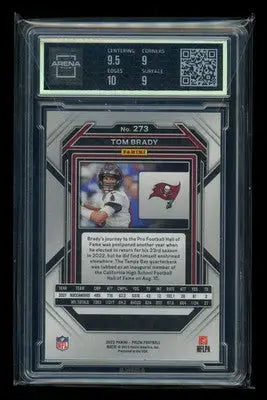 2023 Panini Prizm Tom Brady #273 Football Arena Club 9.5 - Football Card Single