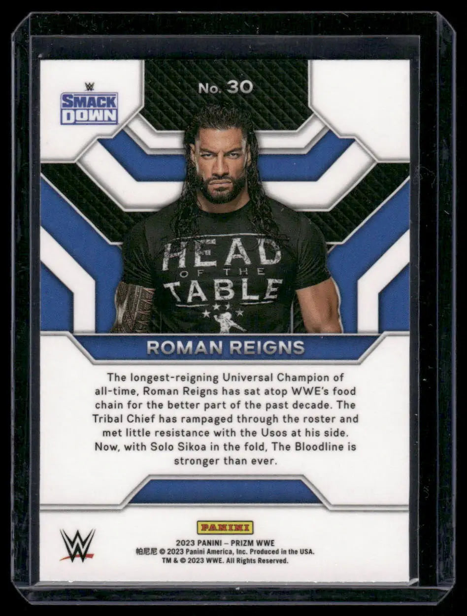 2023 Panini Prizm WWE Roman Reigns #30 Top Tier Wrestling