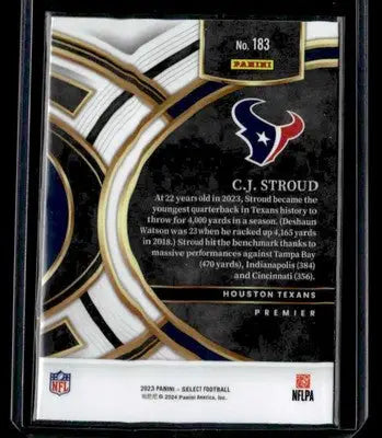 2023 Panini Select #183 C.J. Stroud - Football Card Single
