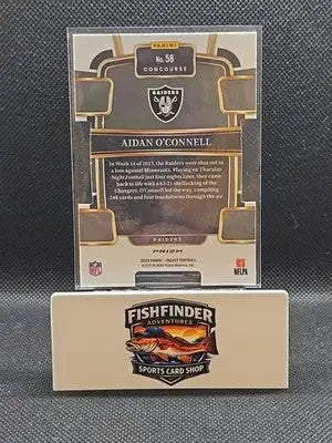 2023 Panini Select - Concourse Aidan O’Connell #58 Silver Prizm Die-Cut (RC) - Football Card Single