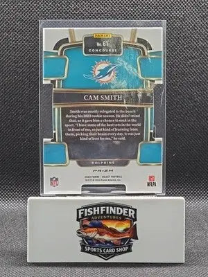 2023 Panini Select - Concourse Cam Smith #61 Black & Red Prizm Die-Cut (RC) - Football Card Single