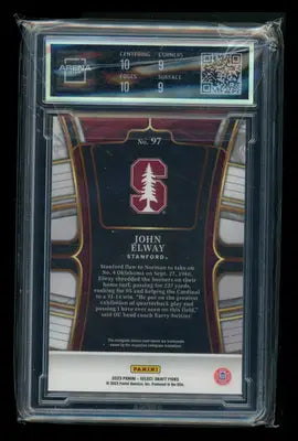 2023 Panini Select Draft Picks John Elway #97 Football Arena Club 9.5 - Football Card Single