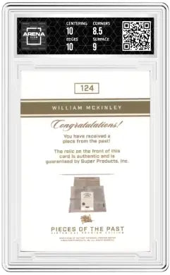 2023 Pieces of the Past William McKinley Flag Mirror Promo Relic 08/45 #1242 - Non-Sports Card Single