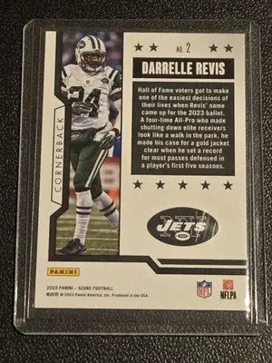 2023 Score #2 Darrelle Revis First Ballot - Football Card Single