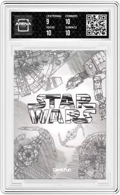 Graded Star Wars Global Art AT-AT Pilot sketch card from 2023 Arena Club series