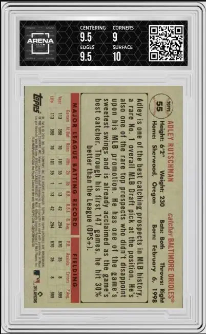 2023 Topps Archives Adley Rutschman #5 AC 9.5 - Baseball Card Single