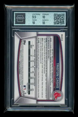 2023 Topps Bowman Chrome National VIP Triston Casas #MLB-8 RC Arena Club 10 - Baseball Card Single