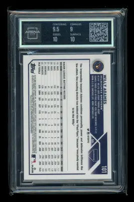 2023 Topps Chrome Blue Refractor Willy Adames #101 025/150 Arena Club 9.5 - Baseball Card Single