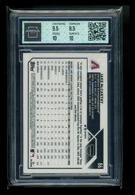 2023 Topps Chrome Jake McCarthy #86 Baseball Arena Club 10 - Baseball Card Single