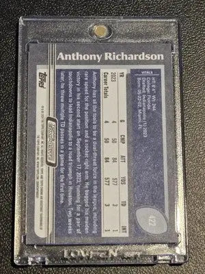 2023 Topps Composite #422 Anthony Richardson - Football Card Single