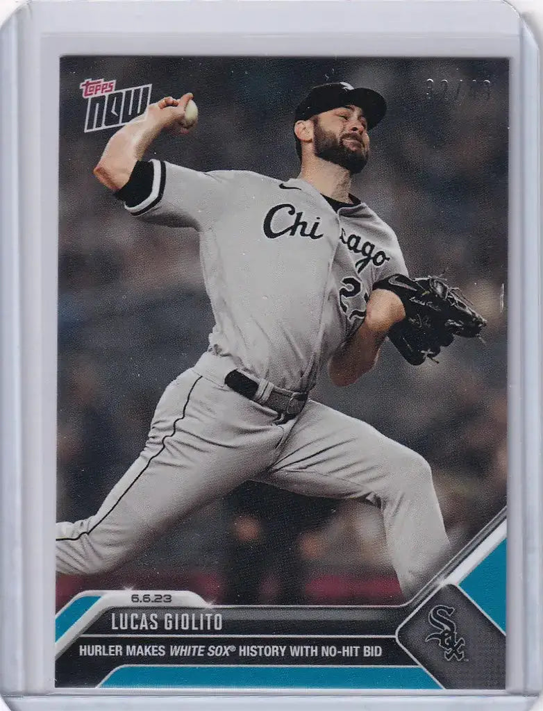 2023 TOPPS NOW PARALLEL #397 LUCAS GIOLITO CHICAGO WHITE SOX 32/49 - Baseball Card Single