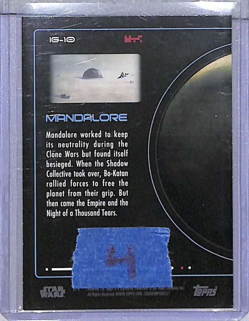 2023 Topps Star Wars Into The Galaxy #IG-10 Mandalore NM-MT - Star Wars Card Single