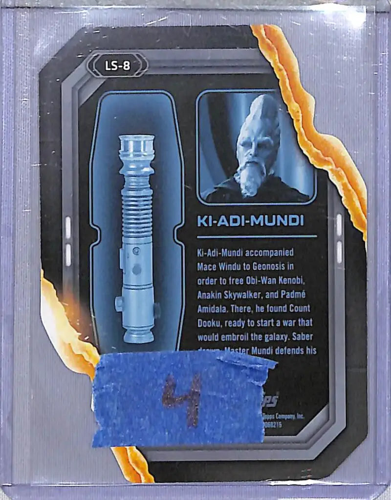 2023 Topps Star Wars Lightsaber Stylings Die-Cut #LS-8 Ki-Adi-Mundi NM-MT - Star Wars Card Single
