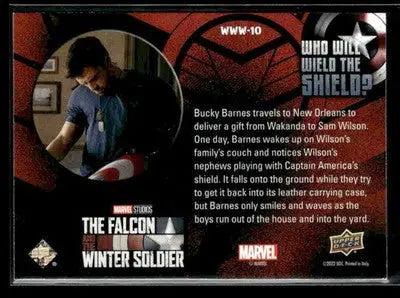 2023 UD The Falcon and The Winter Soldier #WWW-10 Who Will Wield the Shield?