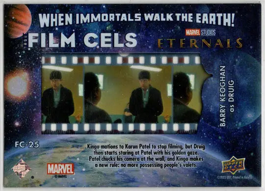 2023 Upper Deck Marvel Eternals Film Cels Card FC-25 Barry Keoghan as Druig - Marvel Card Single